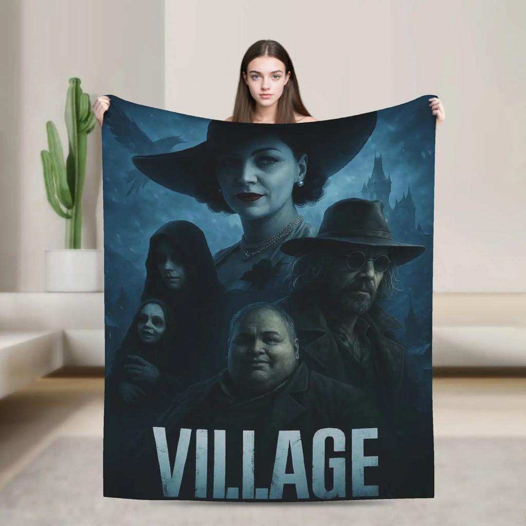 Soft Warm Flannel Blanket for Kids and Adults Lady Alcina Resident Evil Themed Decorative Bedspread for Couch Chair Bed Cover