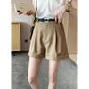Petite Women's High-Waisted A-Line Wide-Leg Summer Shorts - Loose Fit Slimming Hot Pants 2025 Collection.