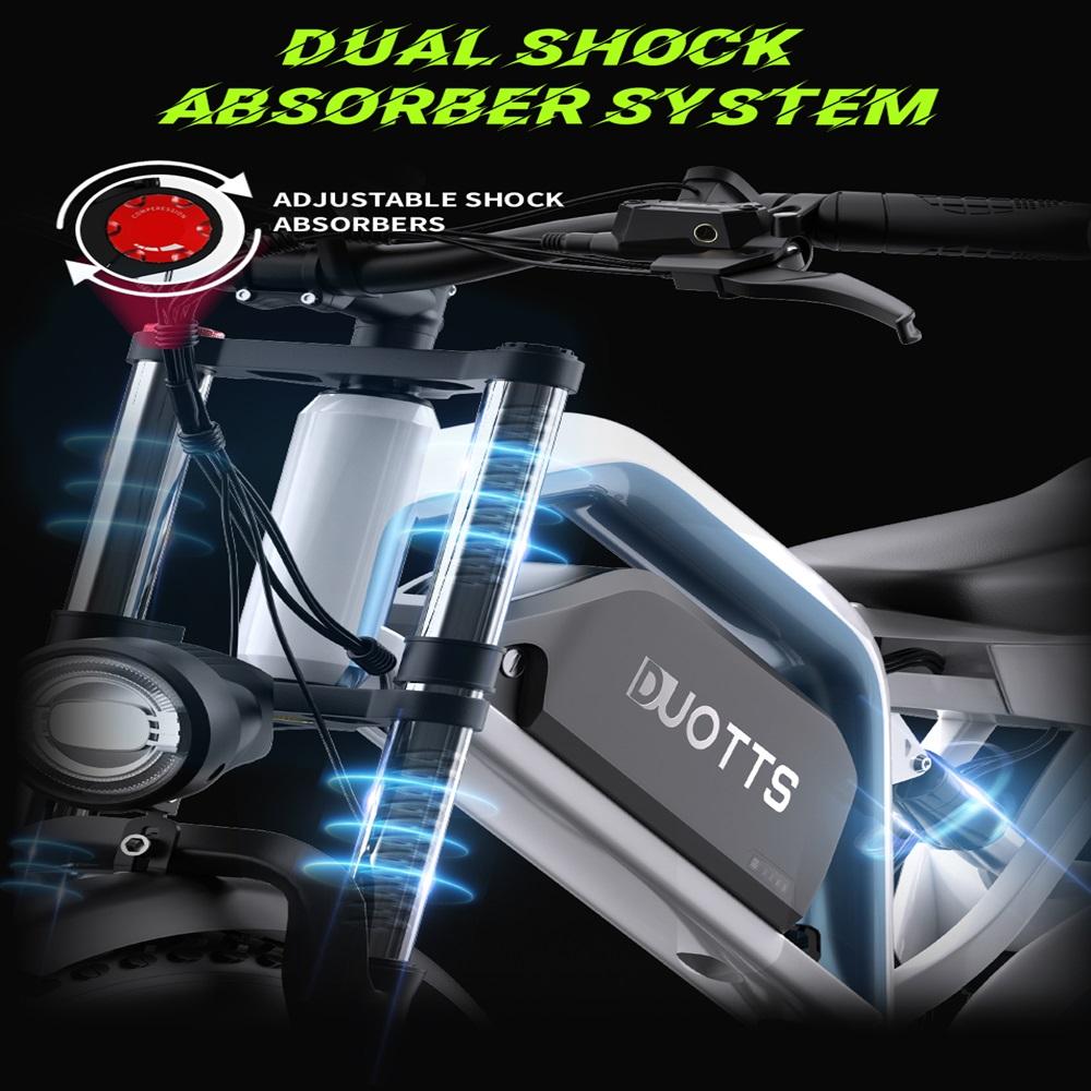 DUOTTS N26 E Bike 1500W Dual Motor 48V20AH Battery Snow Electric Bicycle Hydraulic shock 26*4.0 Fat Tire Electric Bike