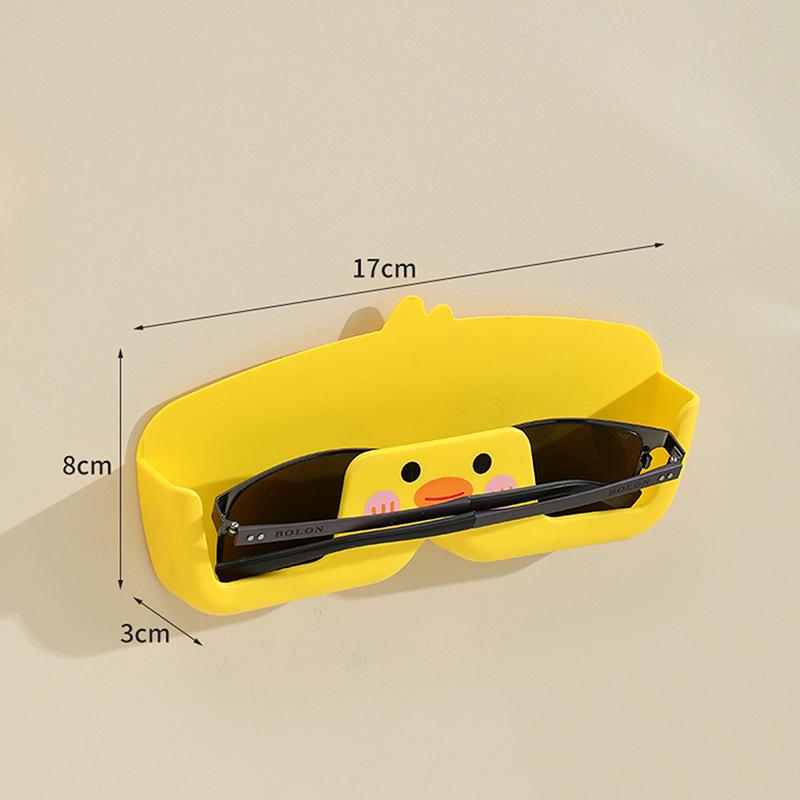 

Cute Duck Wall Mount Eyeglasses Storage Rack Holders Sunglasses Display Stand Organizer Glasses Space Saving Shelf Home Tidying