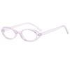 New Y2K Oval Frame Glasses Retro Outdoor Cat Eye Glasses Narrow Spectacles Plain Glasses Anti-Blue Light Eyewears
