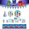 Cartoon Children's Birthday Party Disposable Tableware Set Decorations