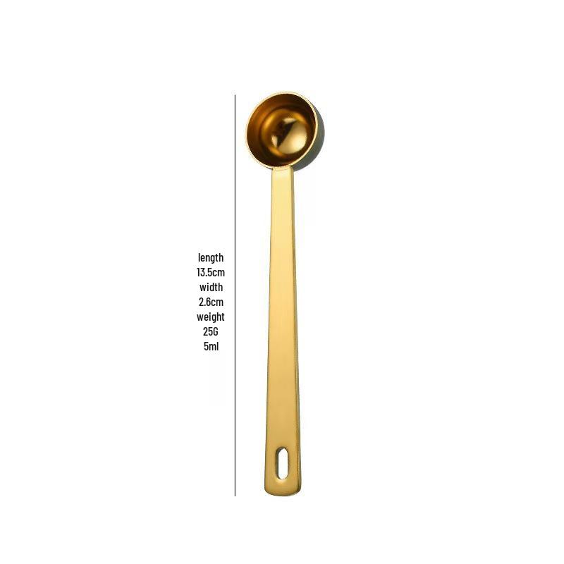 304 Stainless Steel Measuring Spoons 5ml-30ml, Long Handle for Coffee, Milk Powder, and Baking
