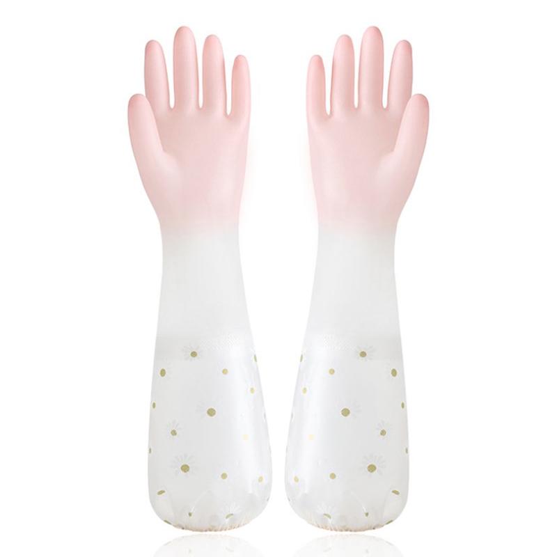 Waterproof Housework Cleaning Gloves Kitchen Cleaning Latex Household Dishwashing Laundry Gloves Wear Resistant Rubber Gloves