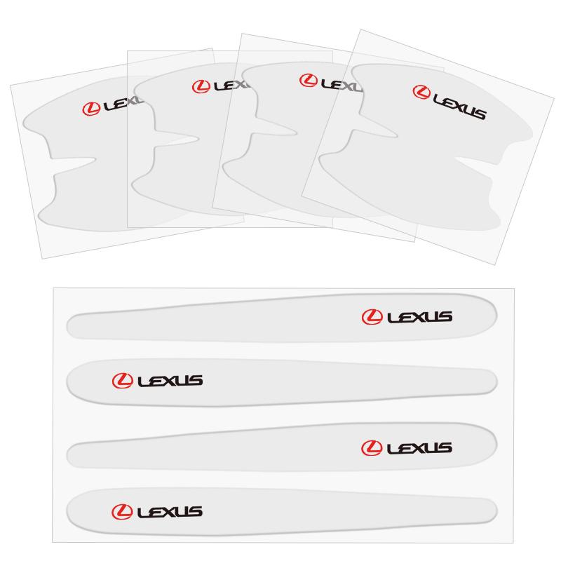 

8pcs Car Door Handle Stickers Transparent Protector Film For Lexus F SPORT GX460 Ct200h IS250 ES 220D IS200 Fsport GS GX IS LS