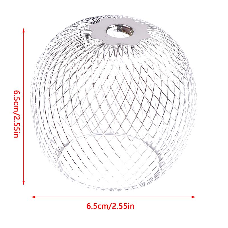 

1PCS Iron Wire Cage Lamp Shade, Ceiling Shades, Bulb Cage Pendant Light Cage Iron Wire Hand-knitted Open Pendant Lamp Shade