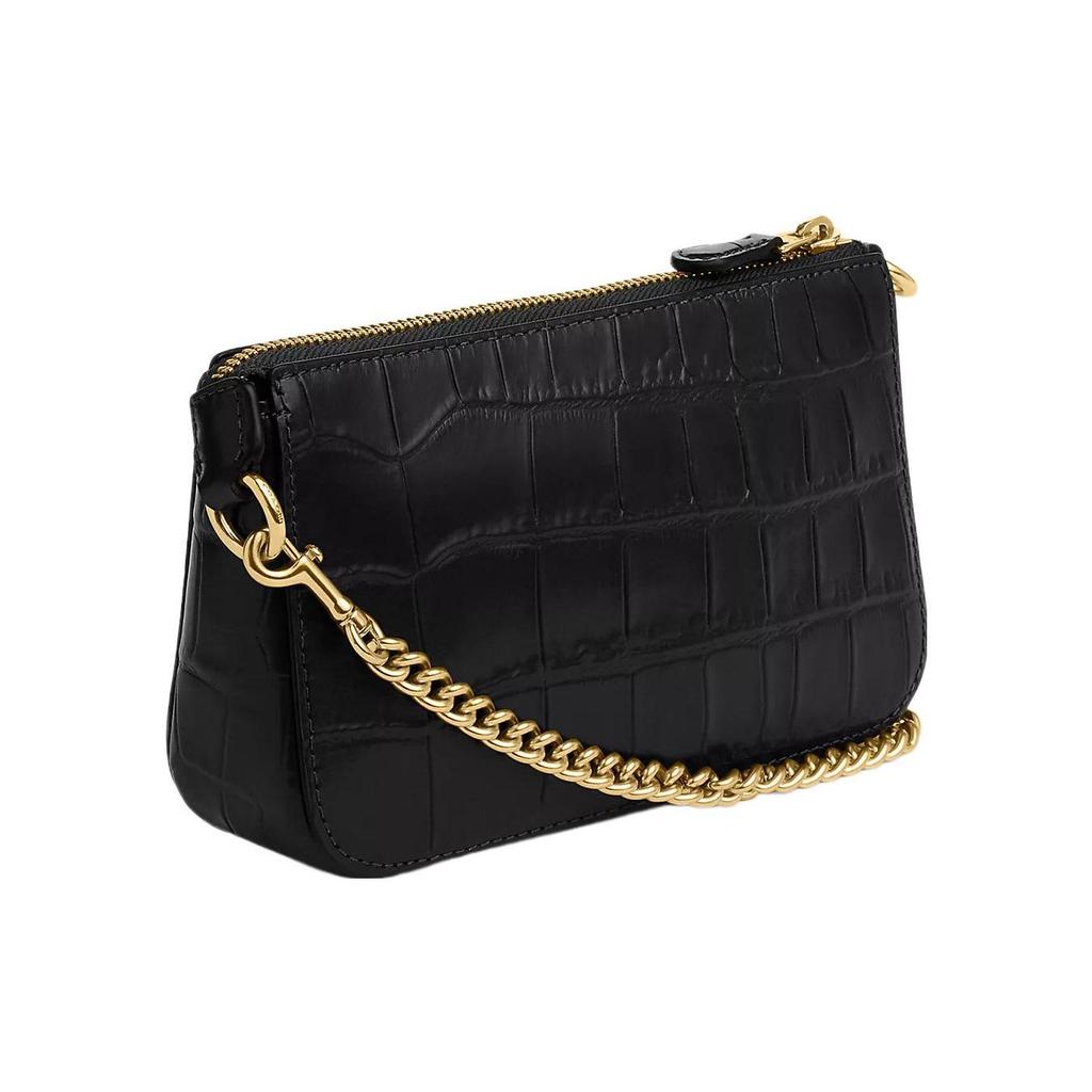 Coach CN382 IMBLK Nolita 19 Crocodile-Embossed Leather Clutch Bag