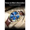 POEDAGAR Luxury Man Wristwatch High Quality Quartz Sports Business Men Watch Waterproof Luminous Date Week Leather Watches