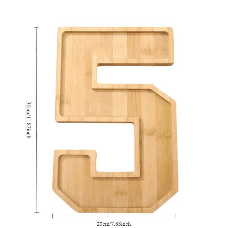 1 Pcs Digital Tray Fruit Cheese Platter Vegetable Food Plate Party Supplies Cooked Food Plate