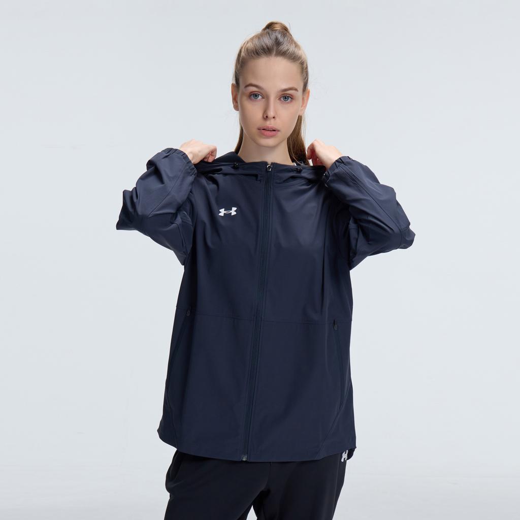 Under Armour Porter Under Armour Jacket Unisex Solid Color Black, Minimalist Style Basic 21600411-001-AB
