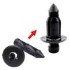 30/50/100PCS 6mm Black Plastic Rivet Vent Wiper Cover Clip Fixed Screw Clip Deflector Plastic Piercing Nail Fastener Auto Parts
