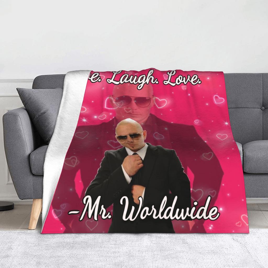 Herr. Weltweit Sagt to Live Laugh Love Decke Flanell Multifunktionale Leichte Überwurfdecken für Bett Büro Steppdecke