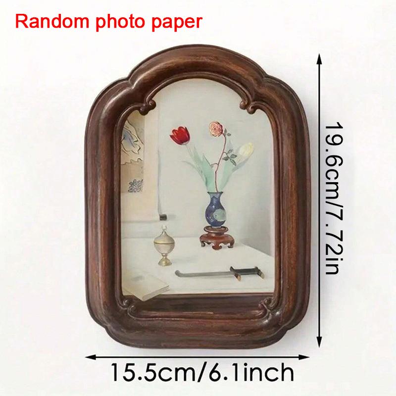 

1 шт., американская подвесная фоторамка из смолы, модель комнаты, фоторамка, французский винтажный фон для прихожей, комбинированная настенная фотография 15.5*19.6(12.3*16.5)