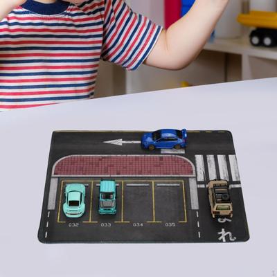1/64 Parking Lot Car Scene Mat Multifunkční rolovací displej Model tlakově litá garáž pro