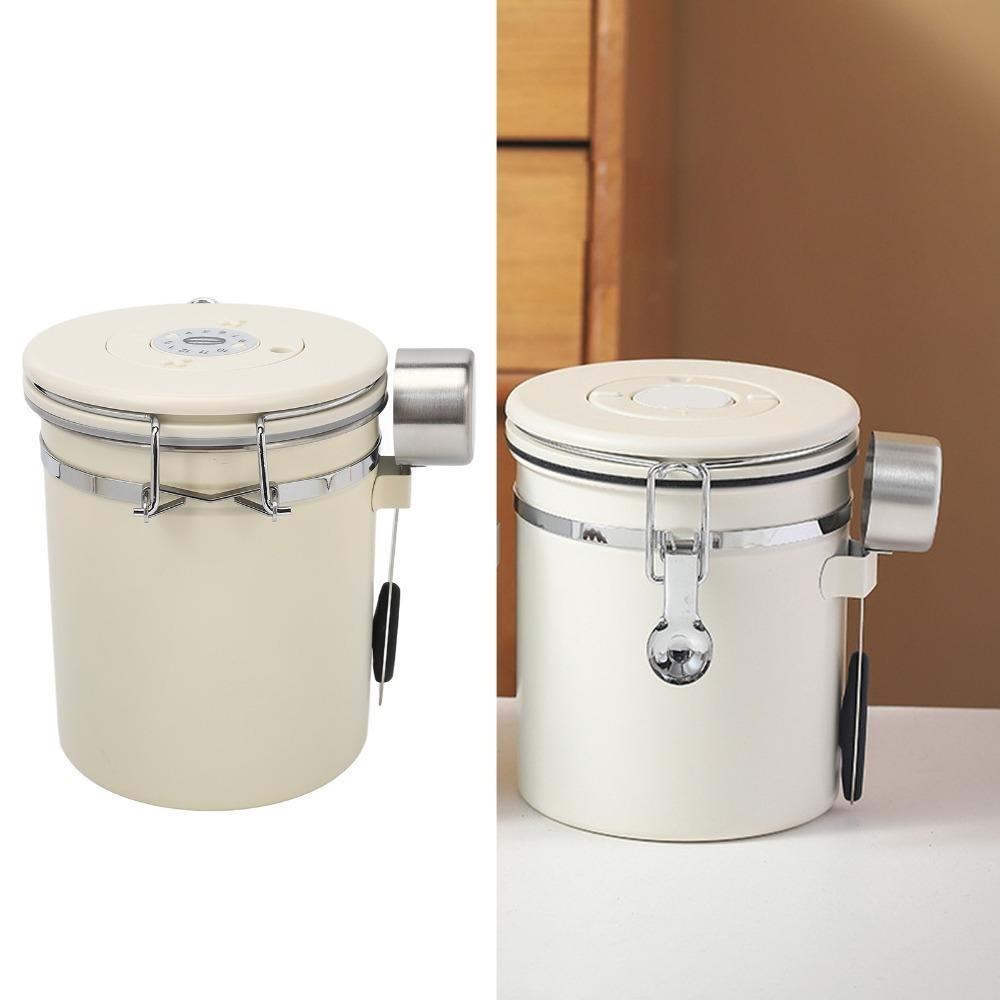 Vacuum Seal Coffee Bean Storage Container Stainless Steel Coffee Canister For Coffee Beans