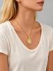 Dainty Zircon Rosary Virgin Necklace for Women Stainless Steel Round Pendant Necklaces Mary Prayer Jewelry Gift
