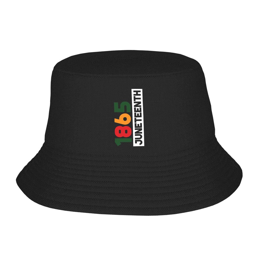 Beach Headwear Juneteenth Day  June th African American Pride Accessories Bucket Hats Unique Unisex  Sun Bob Hats