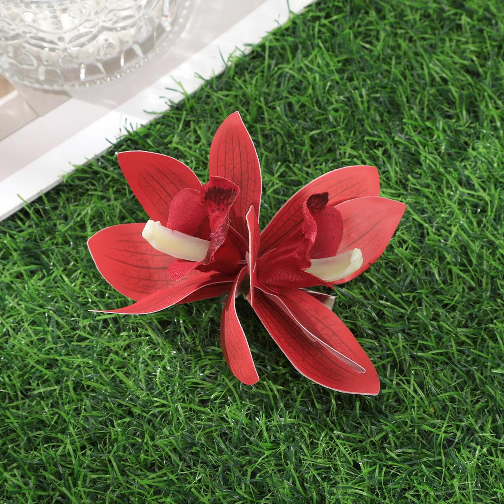 Orchidėjų Gėlių Plaukų Sagtys Bohemiška Maža Plaukų Sagtis Vestuvinė Sagtis Paplūdimio Vestuvių Gėlė Moteriška Šventinė Plaukų Sagtis Plaukų Aksesuarai