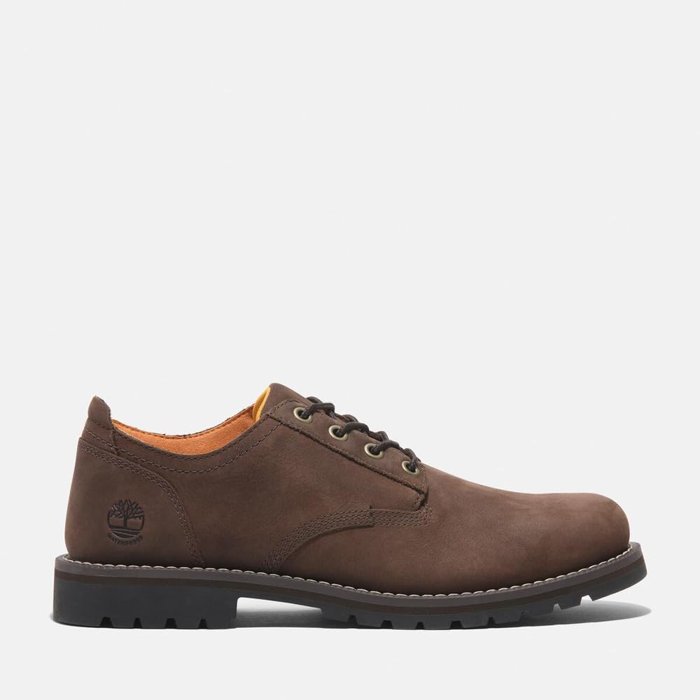 Timberland Redwood Falls Waterproof Dark Brown Size Size Men's Lace-Up Shoes, Nubuck, 8.0 (TB0A699PW071), 26.0cm