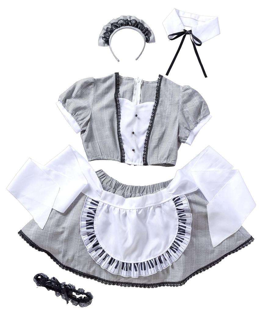 Clearstone Lyrical Palette Cosplay Halloween Pianoforte Maid JamsCollection Damen Schwarz