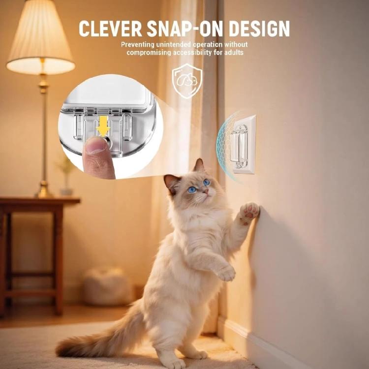 Safety Switches Protector Cover Anti Dust Design For Household Outlets Childproof Snap On Fit