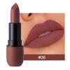 6-Color Matte Lipstick: Velvet Lip Color, Smooth, Waterproof, Long-Lasting Color Lip Makeup