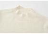 Women's Urban Style Pure Cashmere Slim-Fit Winter Knit Sweater with Half-High Neck