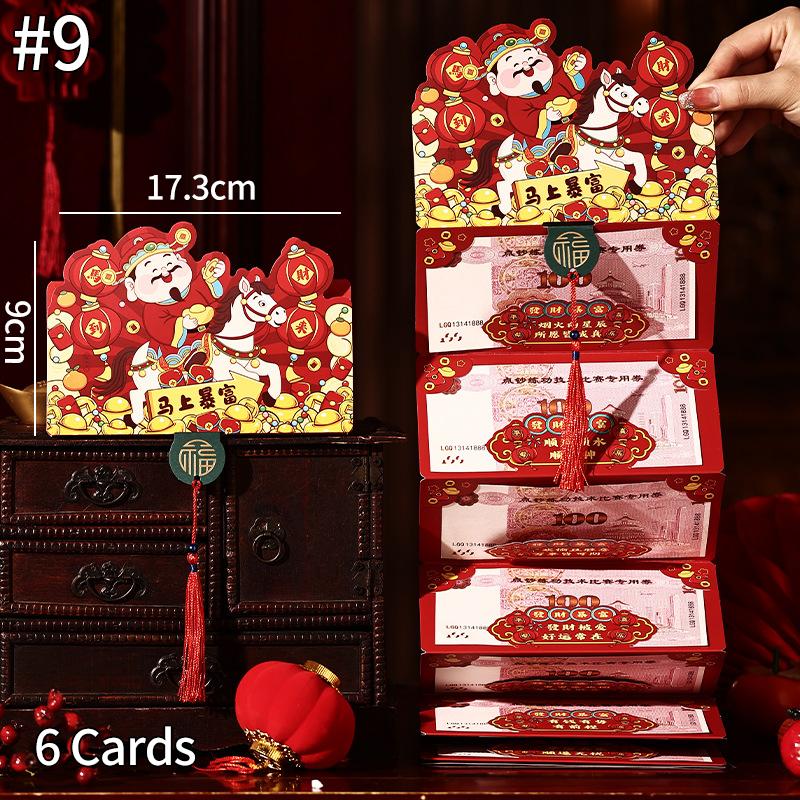 Horse Year Foldable Hongbag New Year Red Envelope Chinese Traditional Red Money Pouch Lucky Money Pouch New Year Gifts