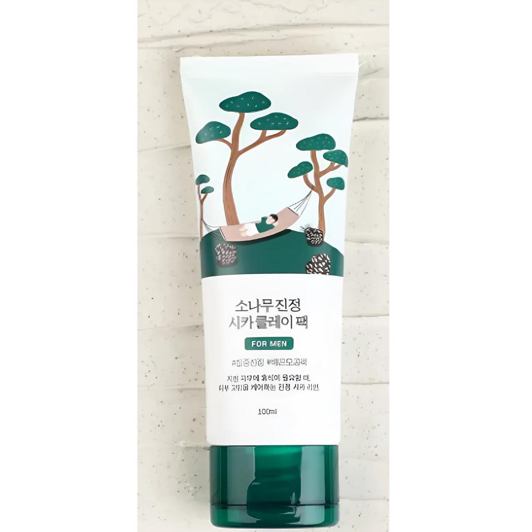 ROUND LAB Для мужчин Успокаивающая маска для лица с сосной и центеллой азиатской 100 мл