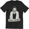 Men's James Arthur Photo Slim Fit T-shirt Large Black