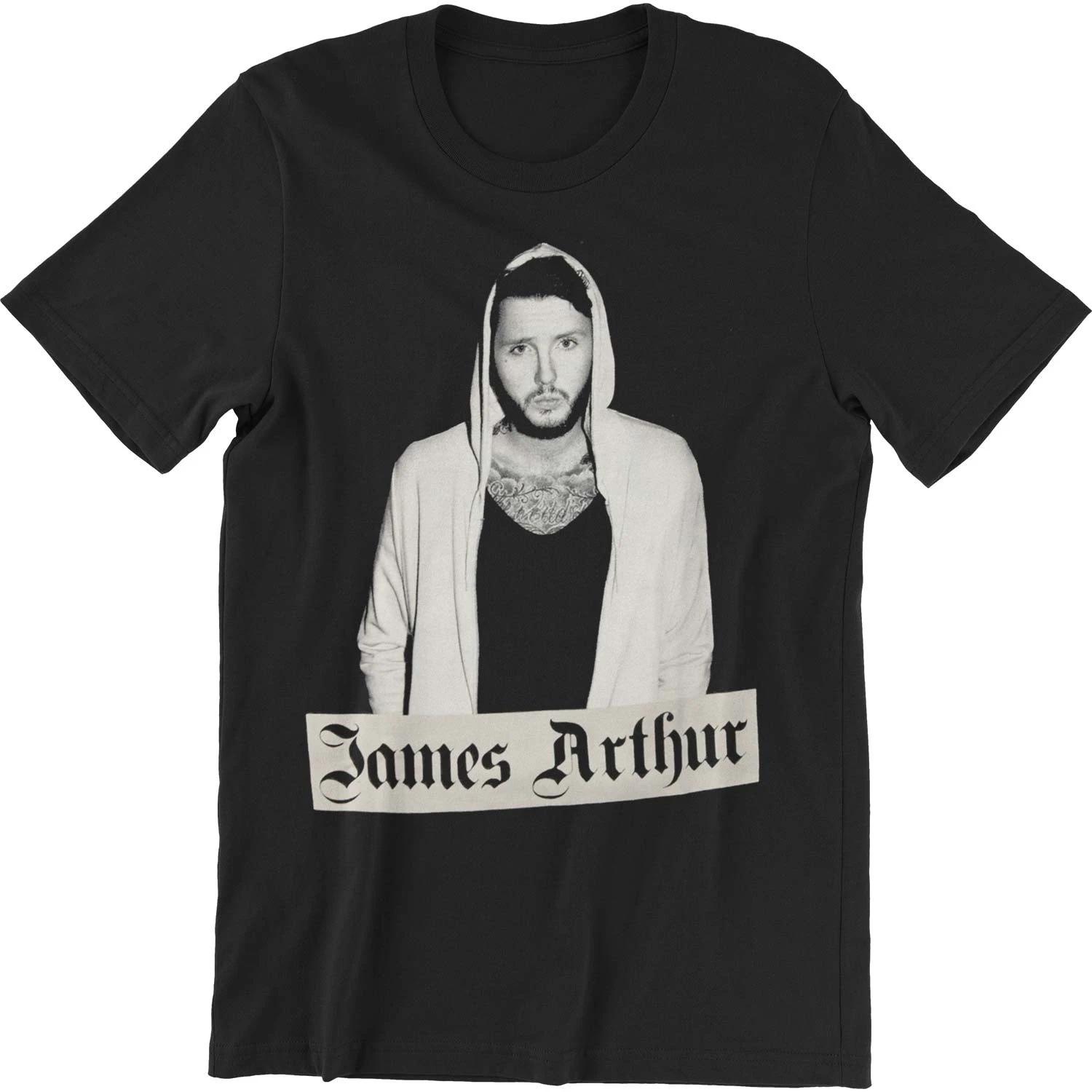 Men s James Arthur Photo Slim Fit T-shirt Large Black XXXXL