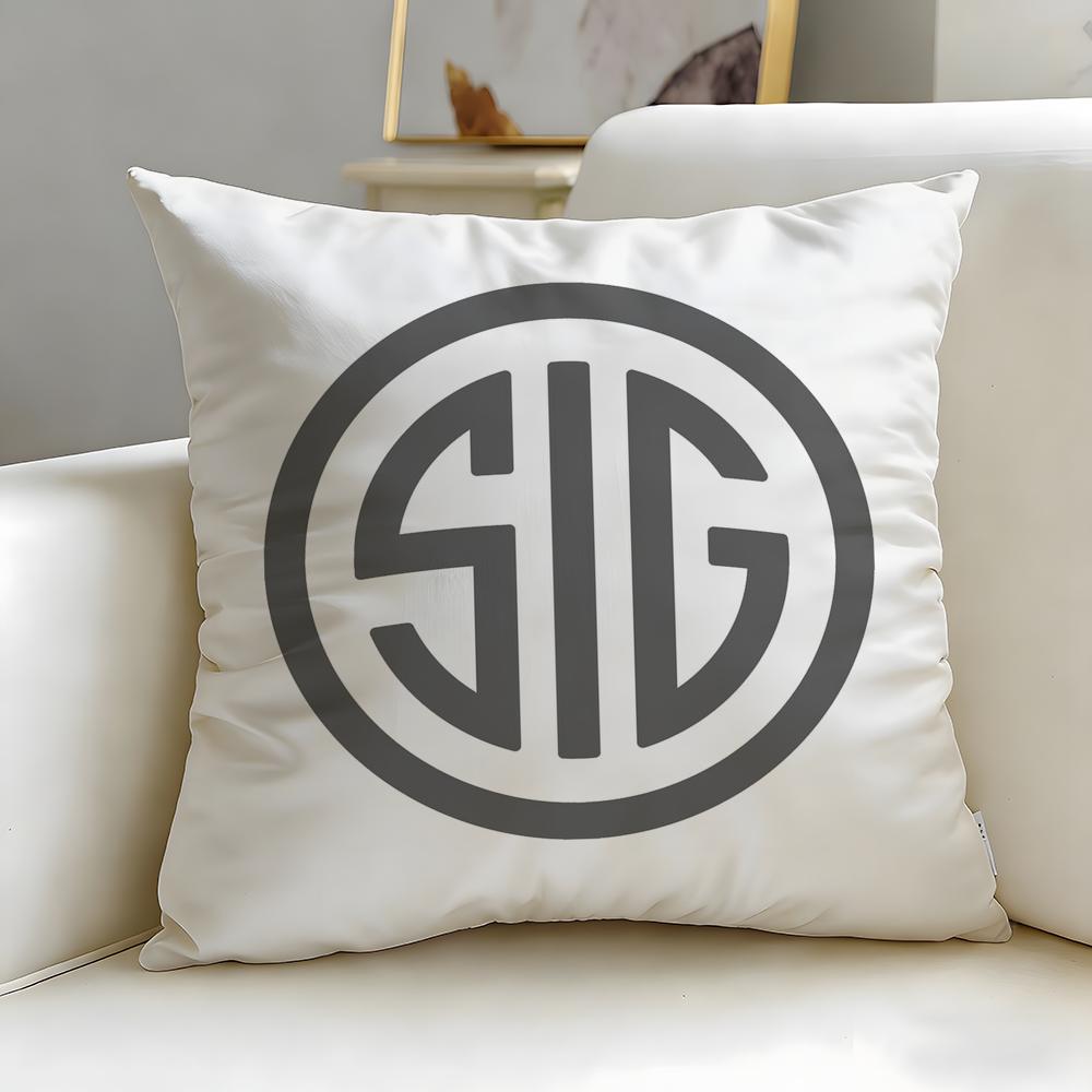 Fashion Ssig Sauerable Cushion Cover Soft EasyWash Pillow Case Versatile for Couch Bed Travel and Office