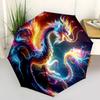 1pc Enchanted Dragons Design Automatic Open/CloseUmbrella,Compact Umbrella for Men & Women Day Gift.A061