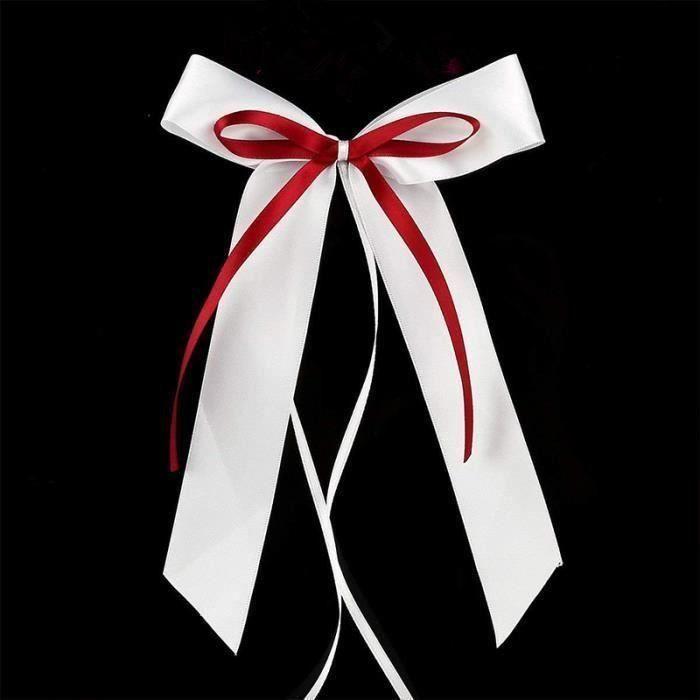 Mariage , décoration de Voiture, nœud en Satin pour Mariageblanches et rouges/50 PCS