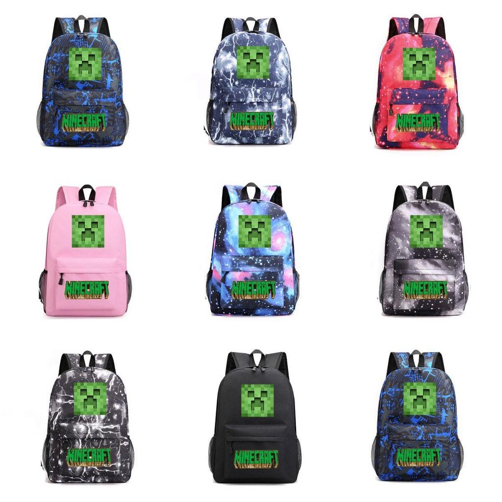 Backpack Minecraft For Teenagers Kids Boys Children Student School Unisex Bags