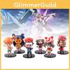Pvc Character 6pcs Toy Model Desktop Decoration Child Christmas Gift