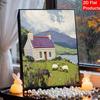DIY Rural Beauty Pearl Diamond Art Kits Without Frame 30x40cm Gem Art Diamond Painting Kits for Adults/Beginners Gift Idea Home Wall Decor