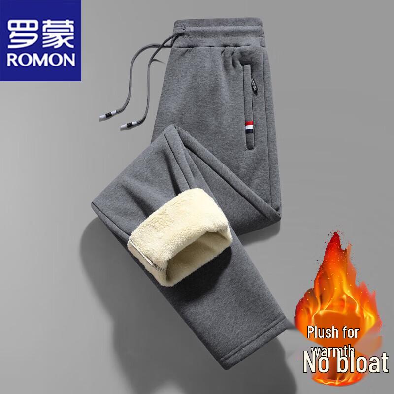 ROMON Men's Fleece Lined Casual Pants