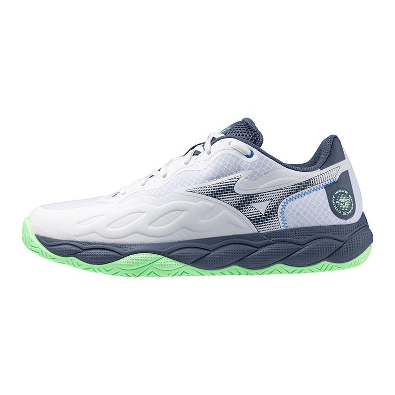 Mizuno Wave Enforce Court Unisex Low Top Shock Absorbing Tennis Shoes White 61GA243237 39