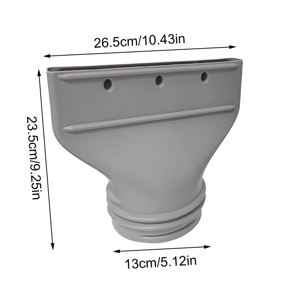 

1pc Portable Air Conditioner Window Exhaust Duct Pipe Hose Interface Connector Flat Nozzle Versatile Flat Hose Adapter