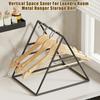 Clothes Hanger Organizer Triangle Structure No Installation Required Space Saving Stand Rack for Home Laundry