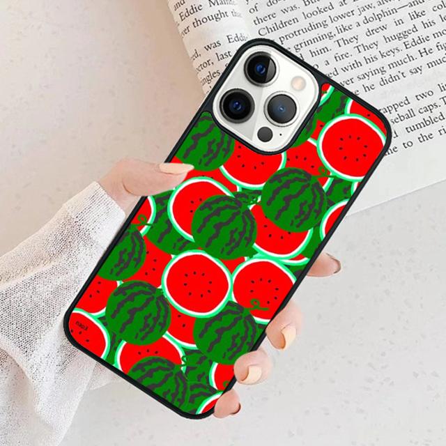 Cute Summer Fruit Watermelon Phone Case For iPhone 17 Air 15 16 Cover  11 13 14 Pro Max 12 Plus Max Fundas