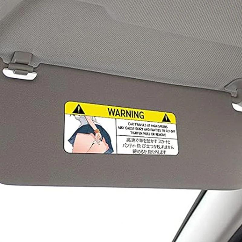 13CM Funny Car Sticker for Panties Warning Peek Slap Decal Anime Vinyl JDM Window Wall Stickers Scratch-Proof Decor Car Stickers