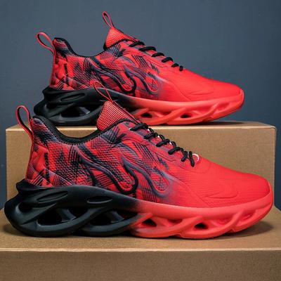 Herren Laufschuhe Mesh Atmungsaktiv Flache Dämpfung Weiche Bequeme Sneaker Outdoor Fitnessstudio Trendige Lässige Joggingschuhe für Herren