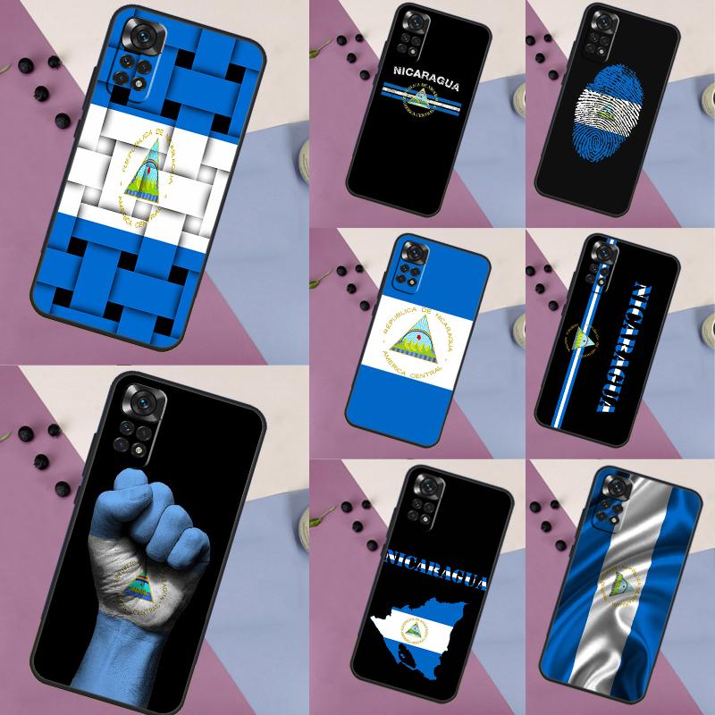 Nicaragua Flag Case For Xiaomi Redmi Note 12 10 9 11 Pro 9S 10S 11S 12S Cover For Redmi 12 9C 10C 12C 13C