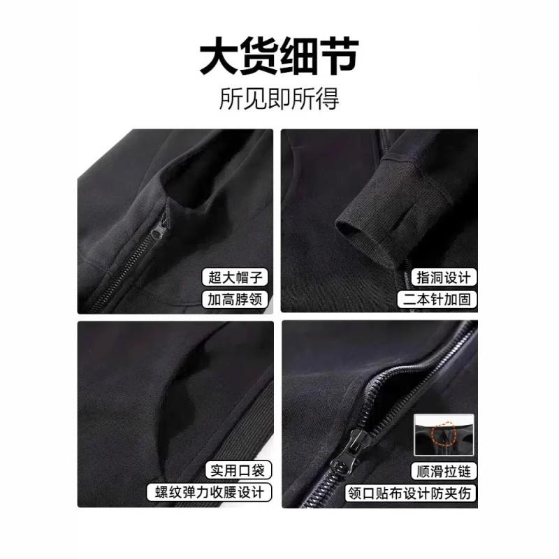 Womens Slim Fit Zip-Up Hoodie With Fur Collar Solid Color Casual Long Sleeve Top