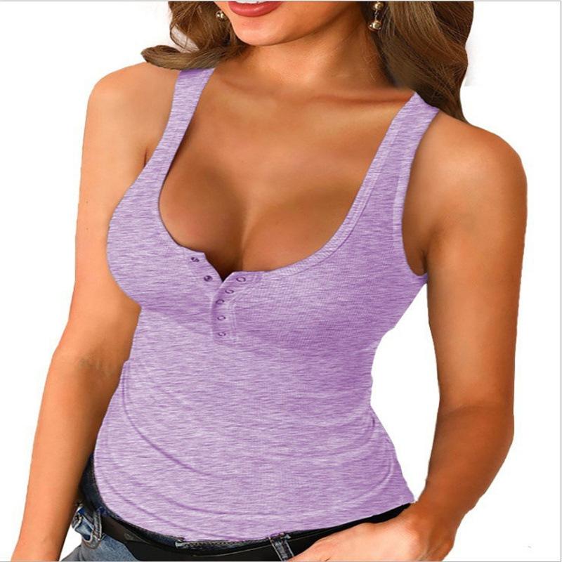 Wall Size Trendy Slim Fit Solid Color Base Shirt Vest