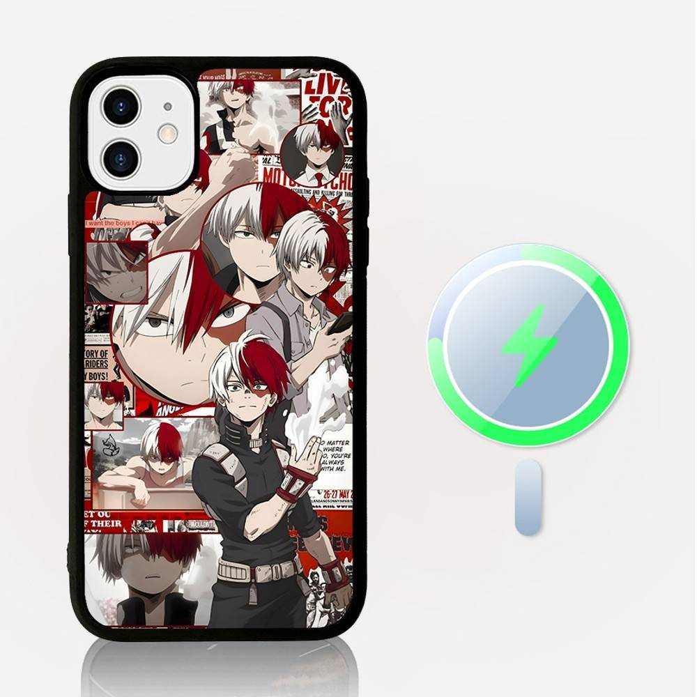 Meine H-Hero Academia D-Deku Für Magsafe Magnetische Hülle Für IPhone 17 Air 16 15 14 13 12 11 Pro Max Plus Kabelloses Laden