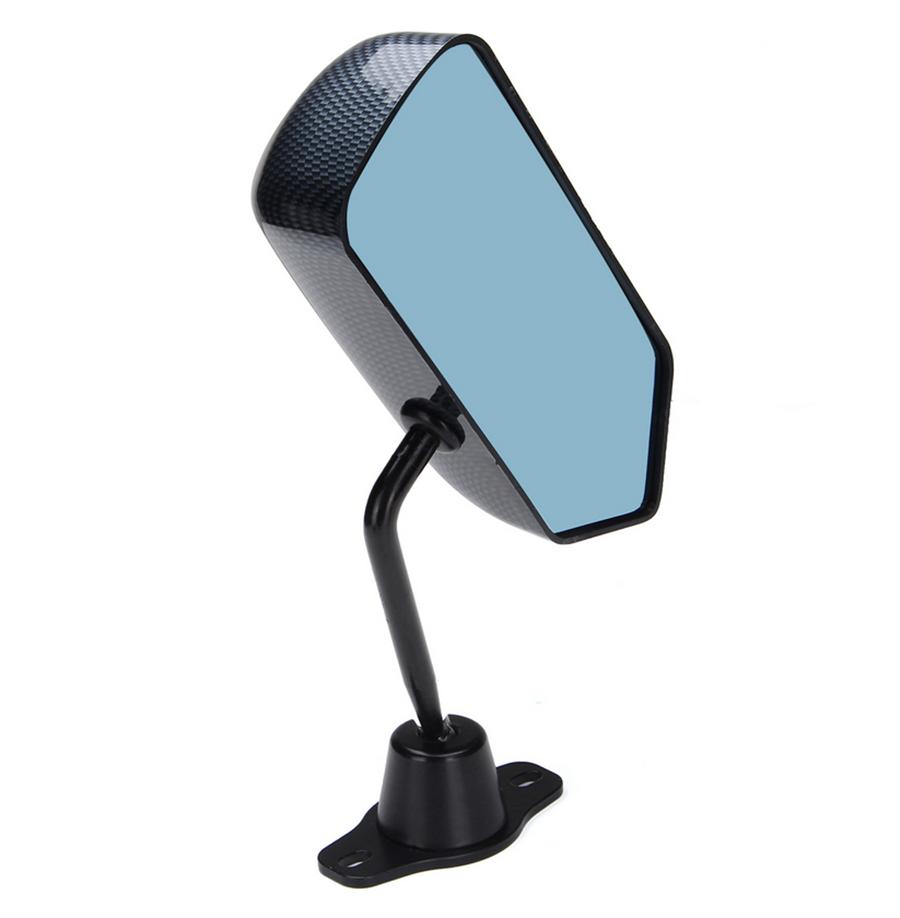 2 Pcs Manual Adjustable F1 Style Carbon Fiber Color Car SUV Side Rearview Mirror