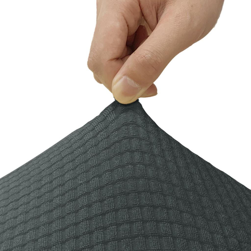Solid Pattern Waterproof Seat Covers Elastic Flexible Armless Modern Decor Soft for